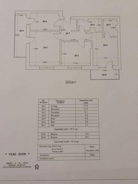 Titan, apartament 3 camere, loc de parcare inclus.